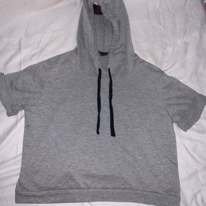 cropped hoodie